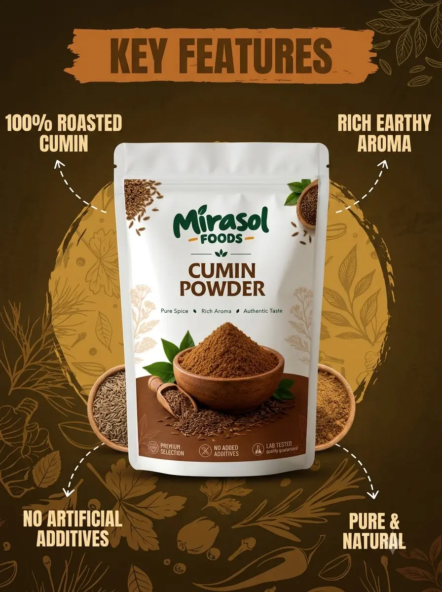 Cumin Powder, 200g pouch