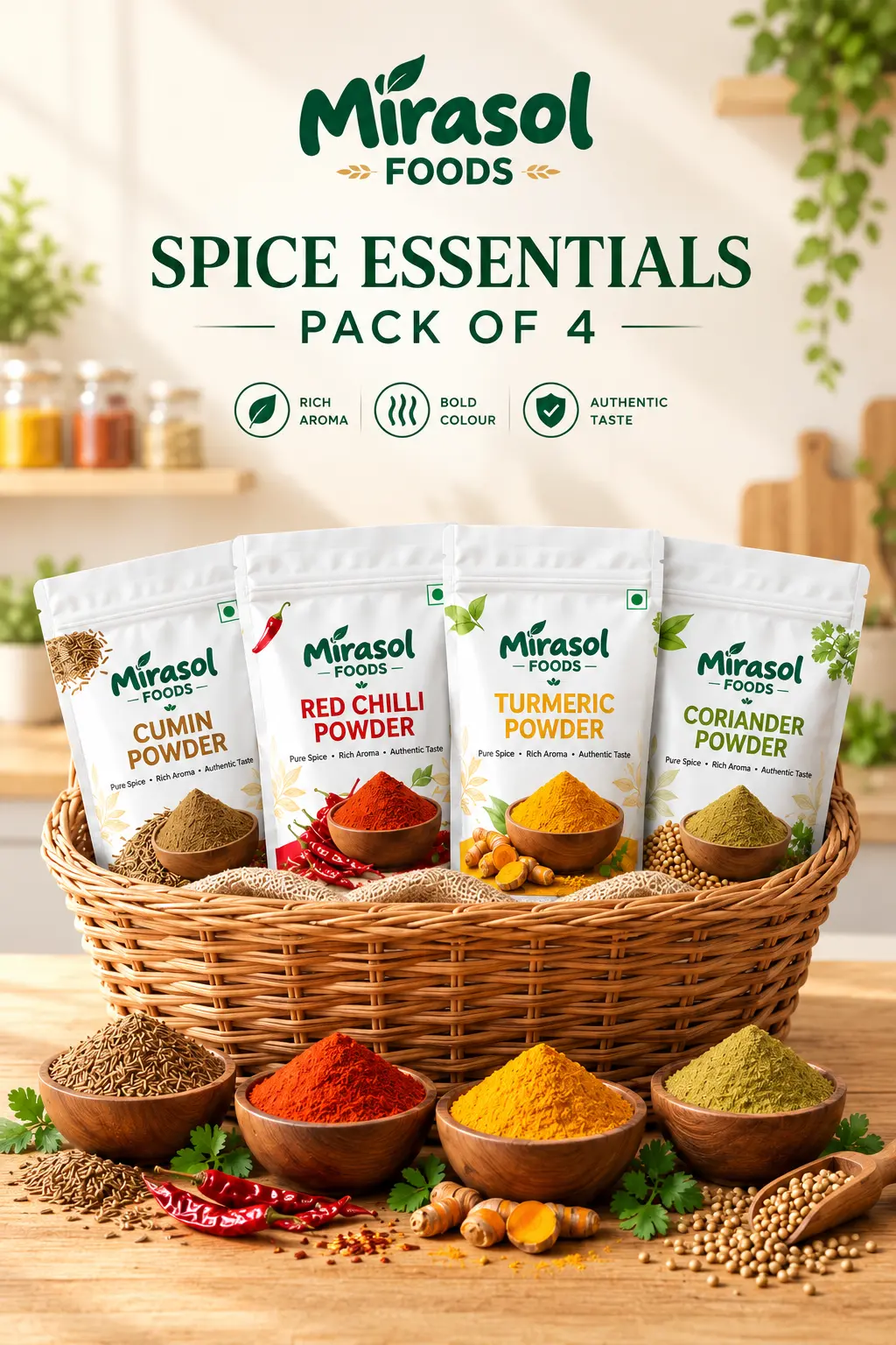 Mirasol Spice Essentials, pack of four