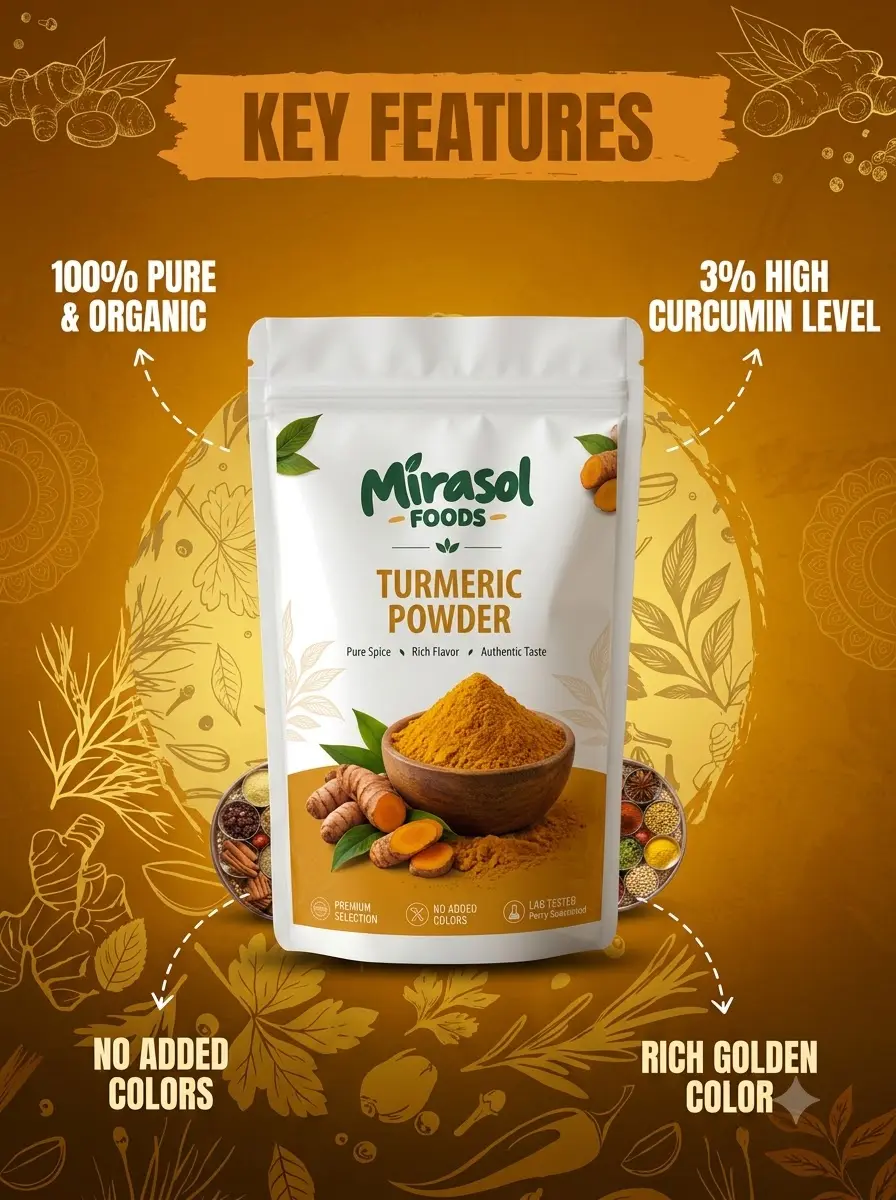 Turmeric Powder, 200g pouch